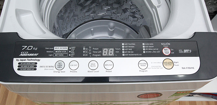 Cách sử dụng máy giặt Panasonic NA-F70-F76VH6HRV