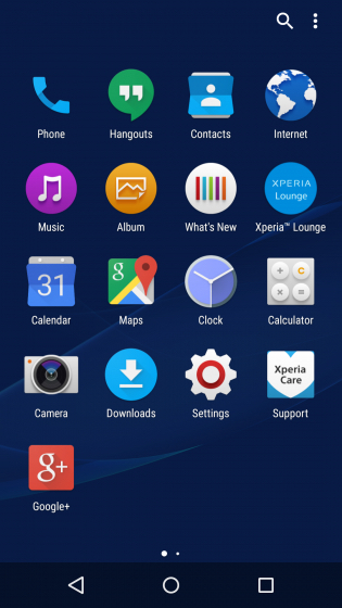 Ảnh rò rỉ giao diện Xperia mới Ảnh rò rỉ giao diện Xperia mới