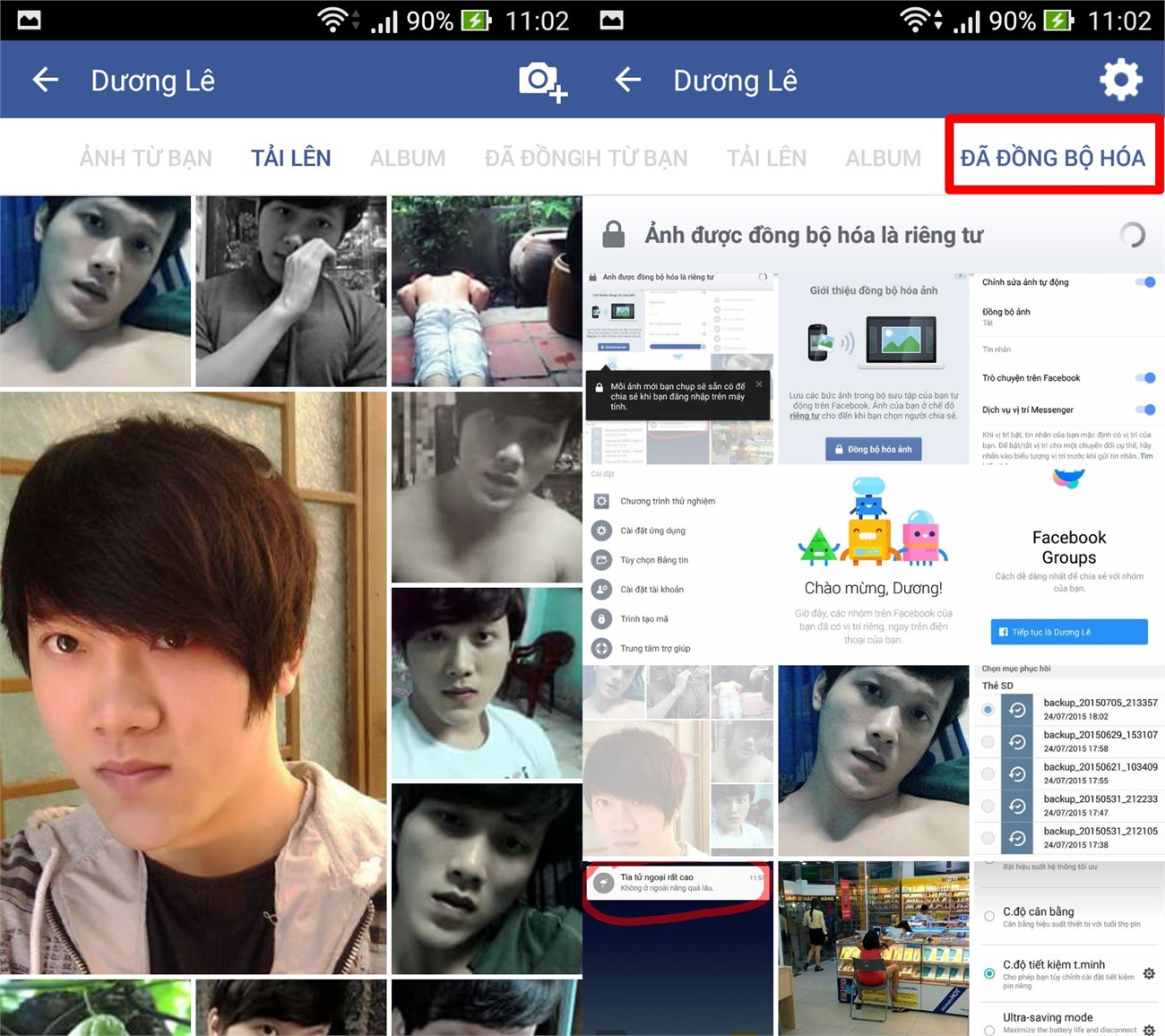 Kiểm tra ảnh đã được đồng bộ hóa Kiểm tra ảnh đã được đồng bộ hóa