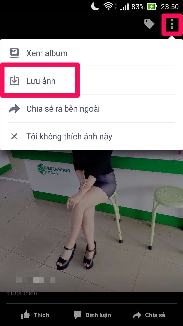Lưu hình ảnh vào điện thoại của bạn Lưu hình ảnh vào điện thoại của bạn