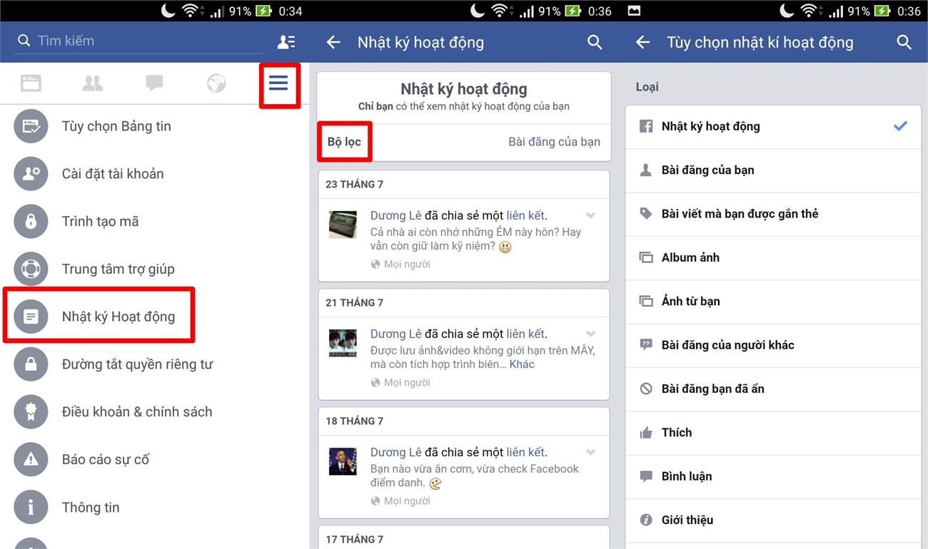 Xem tất cả mọi thứ mà bạn đã từng thích, bình luận hoặc gửi Xem tất cả mọi thứ mà bạn đã từng thích, bình luận hoặc gửi