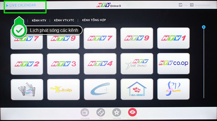 LIVE CALENDAR luôn cập nhập lịch chiếu các kênh