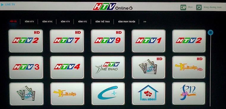 Cách sử dụng HTVOnline trên Smart tivi Samsung 2015