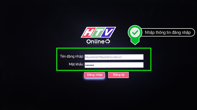 Giao diện HTVOnline xuất hiện