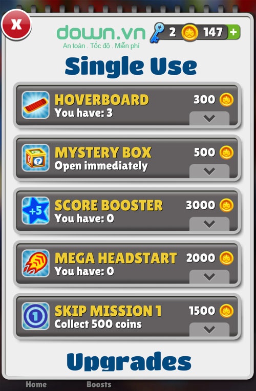 Hoverboard trong Subway Surfers