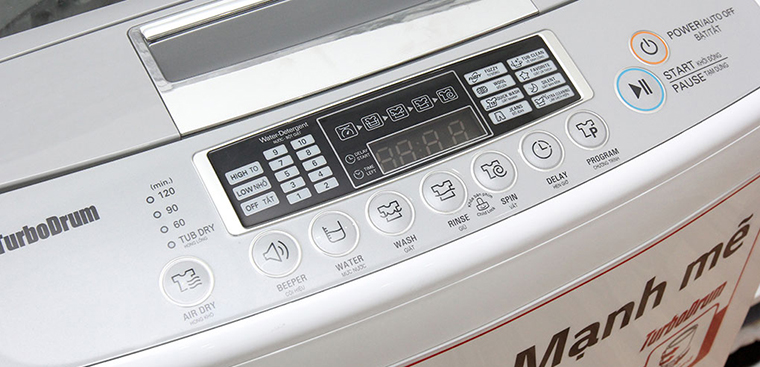 Làm thế nào để sử dụng chương trình giặt phù hợp trên máy giặt LG fuzzy logic 6kg?

