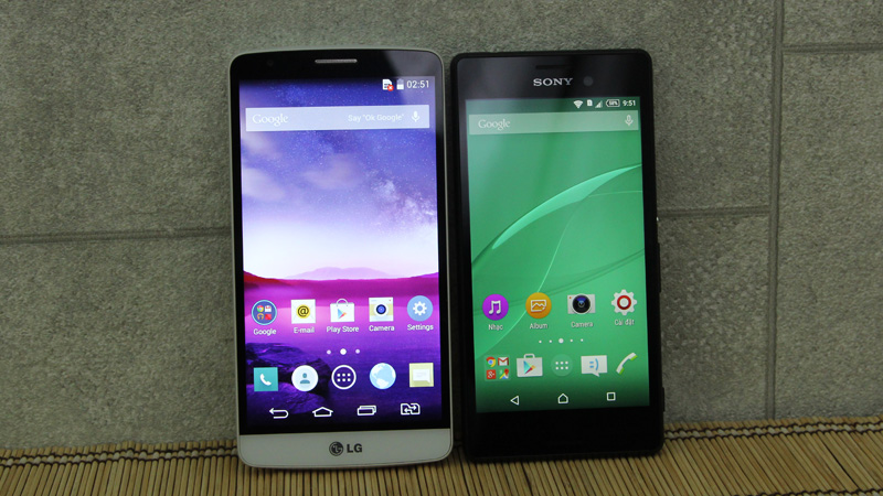 Sony Xperia M4 Aqua và LG G3 Stylus