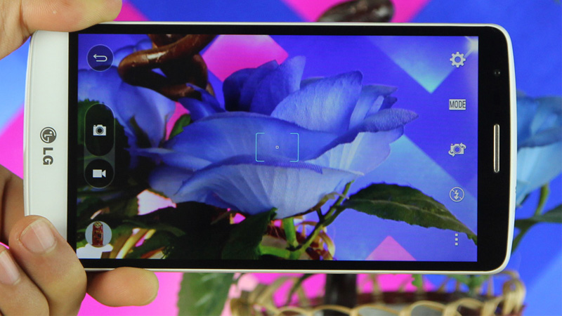 Giao diện camera trên LG G3 Stylus