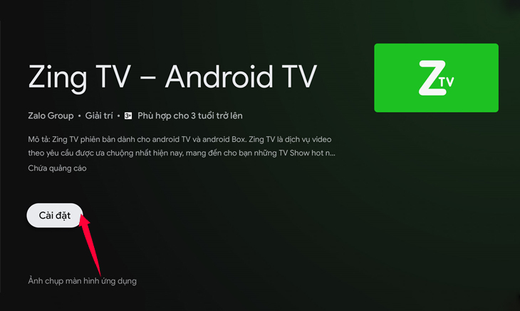 Cách sử dụng ứng dụng Zing TV trên Android tivi Sony