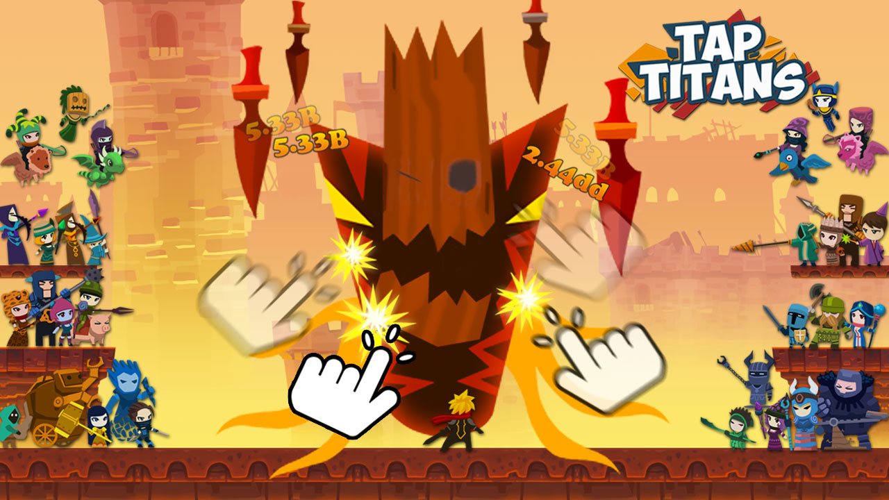 Tap Titans: Chặt chém mỏi tay với người hùng tí hon