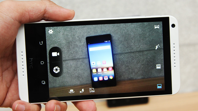 Giao diện camera trên HTC Desire 816G