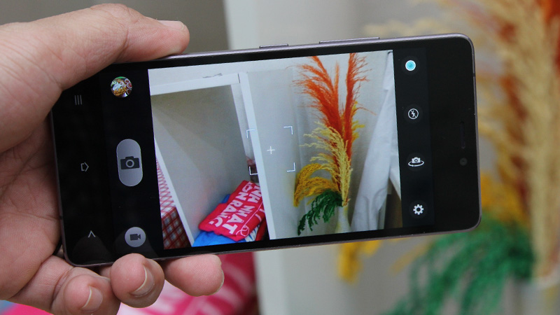 Giao diện camera trên Gionee Elife S5.1