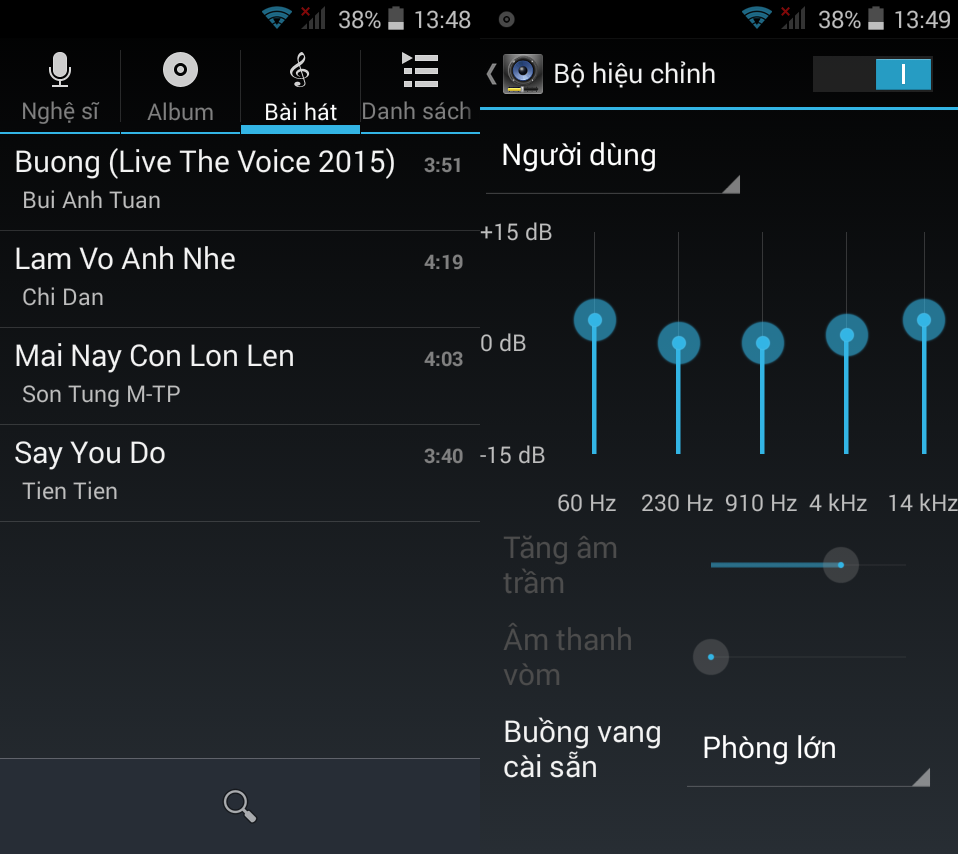 Trình âm nhạc Wing V45