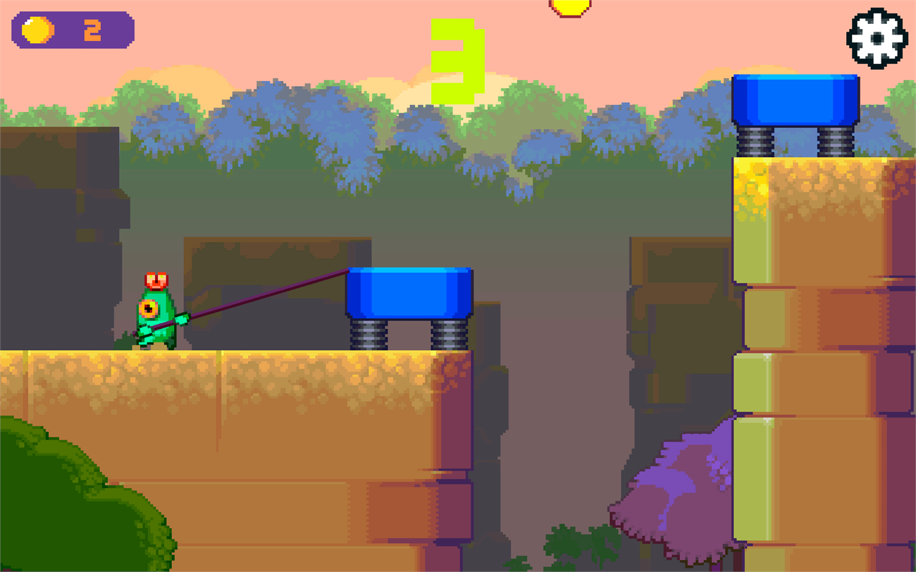 Những bục bậc nhảy giúp người chơi có thể nhảy cao hơn Những bục bậc nhảy giúp người chơi có thể nhảy cao hơn