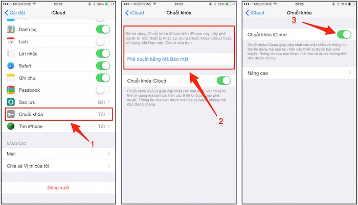 Hướng dẫn kích hoạt và sử dụng iCloud Keychain trên thiết bị iOS Hướng dẫn kích hoạt và sử dụng iCloud Keychain trên thiết bị iOS
