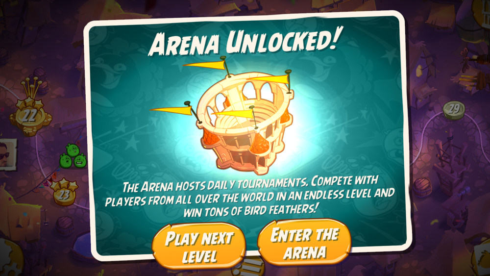 Đấu trường sẽ được mở ra khi người chơi hoàn thành mức level 25 trong game