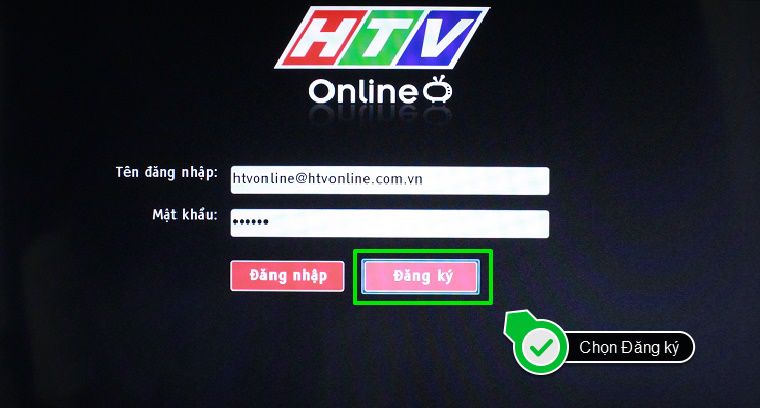 Giao diện của HTV Online