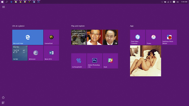 Tùy chỉnh Tile Live