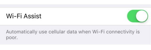 Wi-Fi Assist Wi-Fi Assist