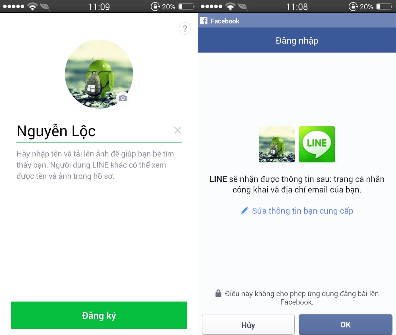 Line ứng dụng nhắn tin miễn phí Tạo tài khoản trên Line 5