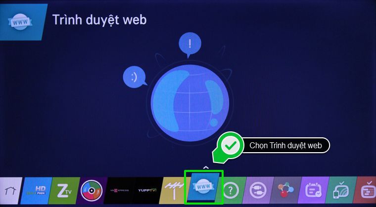 Chọn Trình duyệt web