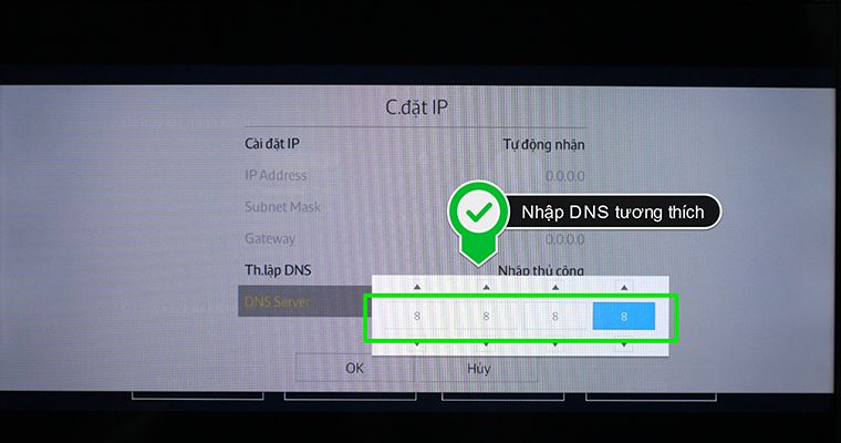DNS Server thường là 8.8.8.8