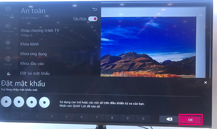 Đặt lại mật khẩu mới