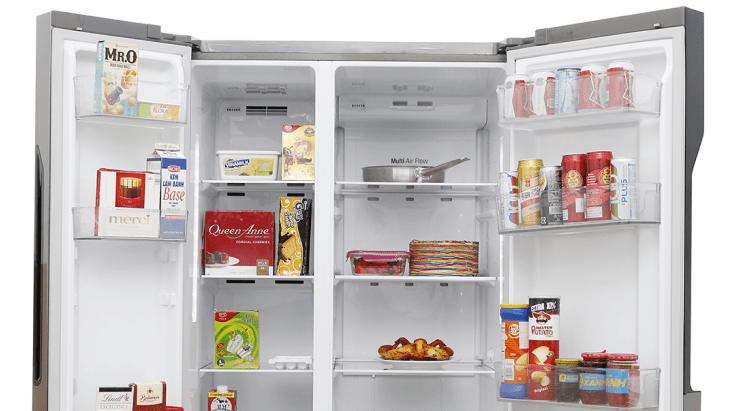 Hệ thống khí lạnh đa chiều trên tủ lạnh LG > Đồ uống trong ngăn cửa tủ được làm lạnh nhanh chóng