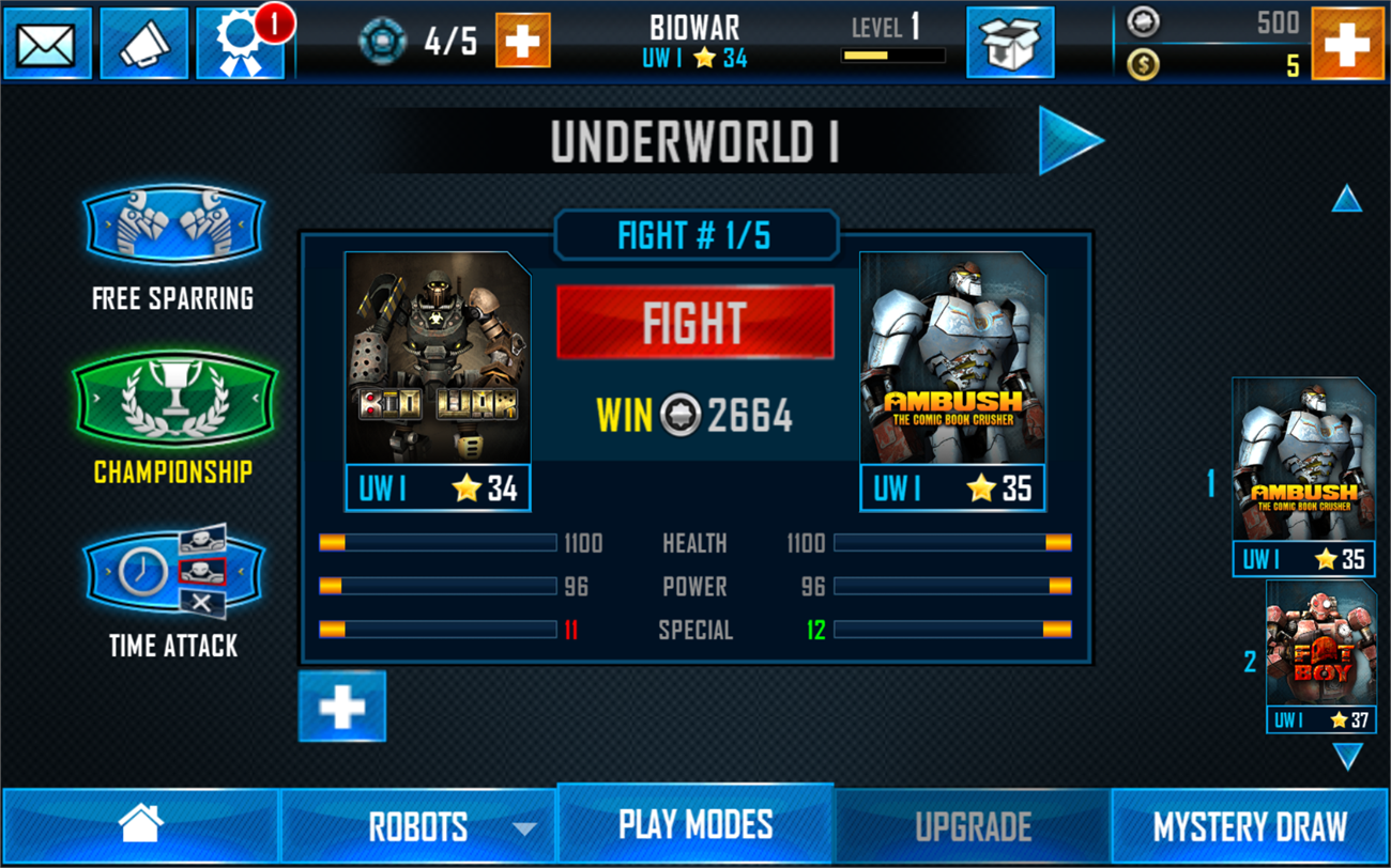 Người chơi sẽ hóa thân vào những chú robot từ hạng nhẹ cho đến những mẫu 'siêu robot' hạng nặng