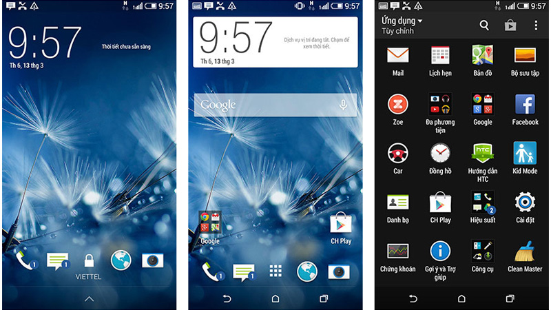 Giao diện HTC Desire 820Q