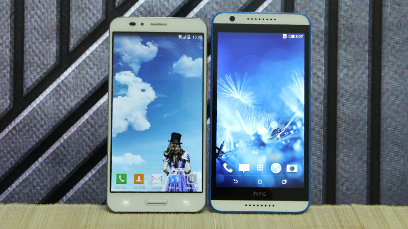So sánh HTC Desire 820Q và Pantech Vega Secret Up A900L