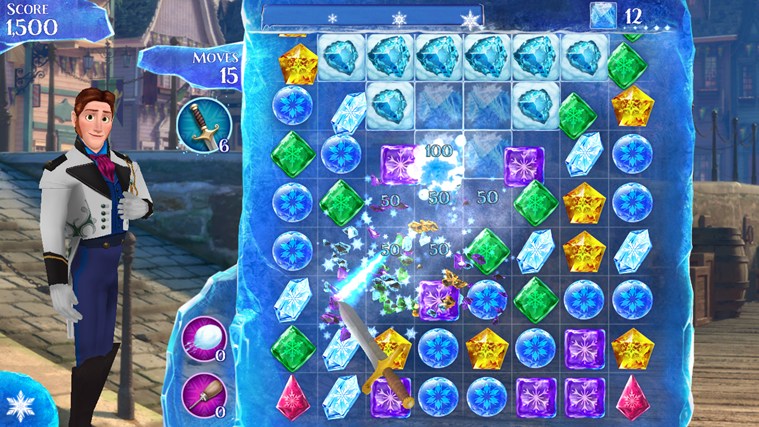 5 game xếp hình: Frozen Free Fall 2