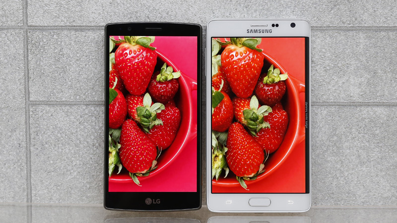 so sánh màn hình g4 và note edge