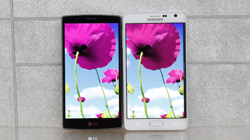 so sánh màn hình g4 và note edge