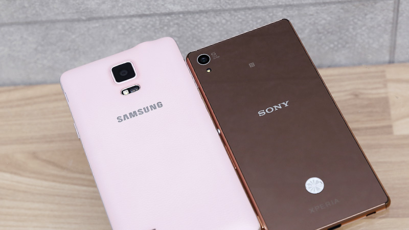 So sánh galaxy note 4 và sony xperia z3 plus