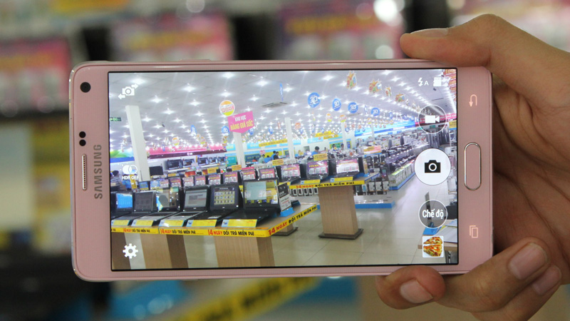 giao diện camera note 4