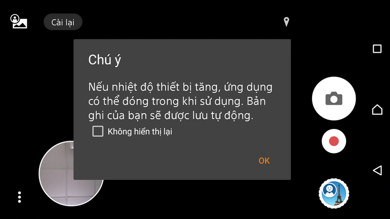 Vấn đề camera nóng lên trên Xperia C4
