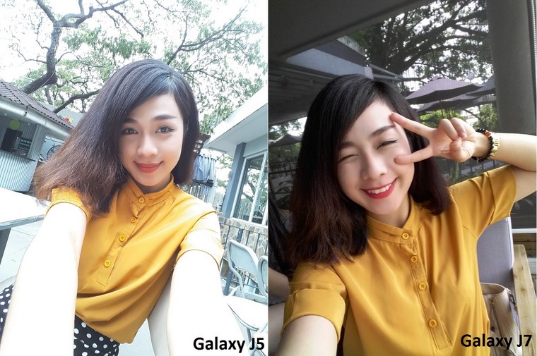 Selfie chính là điểm được Samsung đặc biệt nhấn mạnh trên J5 và J7
