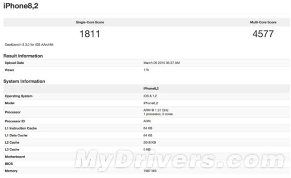 iPhone 6s có RAM gấp đôi, điểm cấu hình vượt hầu hết smartphone Android?