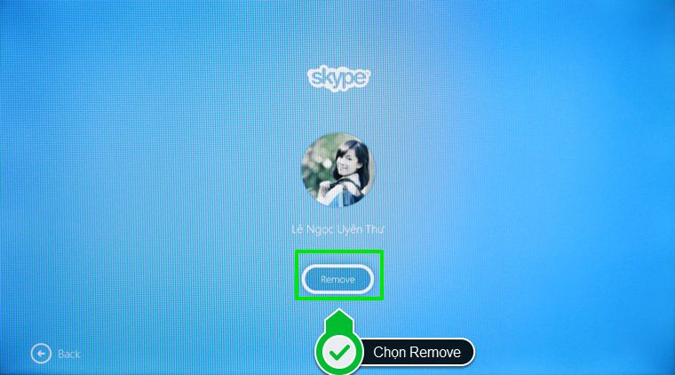 Chọn Remove để loại hoàn toàn tài khoản ra khỏi máy