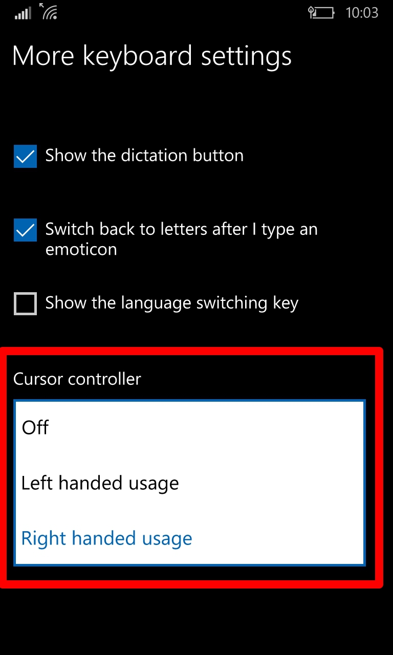 caretstickwindows10mobile4