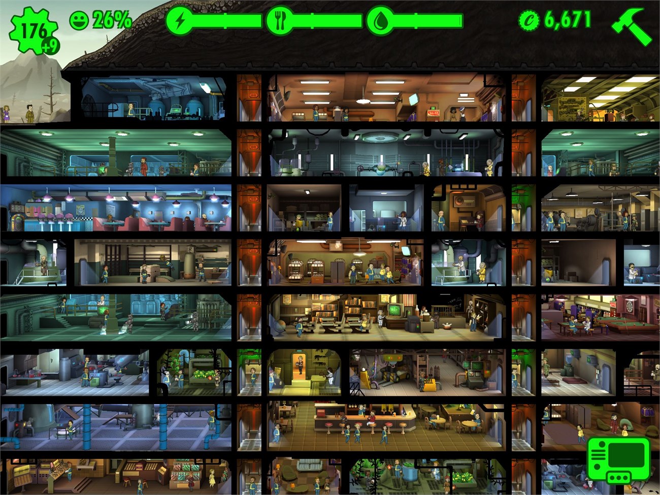 Fallout Shelter là một tựa game chiến thuật kết hợp sinh tồn Fallout Shelter là một tựa game chiến thuật kết hợp sinh tồn