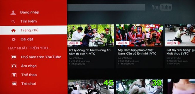 Cách sử dụng ứng dụng Youtube trên Smart TV LG hệ điều hành NetCast