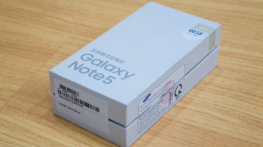 Đập hộp Galaxy Note 5