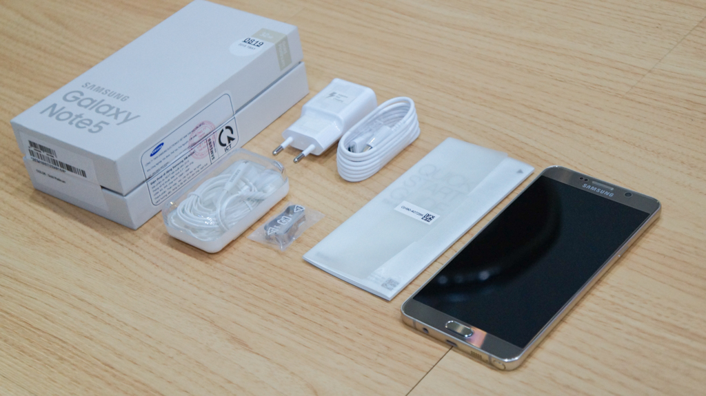 Đập hộp Galaxy Note 5