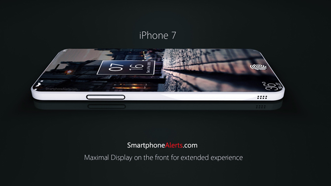 Concept iPhone 7 màn hình chiếm tối đa 2 Concept iPhone 7 màn hình chiếm tối đa 2