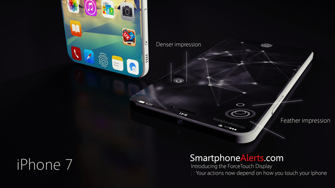 Concept iPhone 7 màn hình chiếm tối đa 3 Concept iPhone 7 màn hình chiếm tối đa 3
