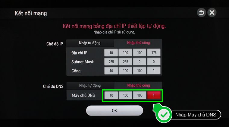 Nhập DNS