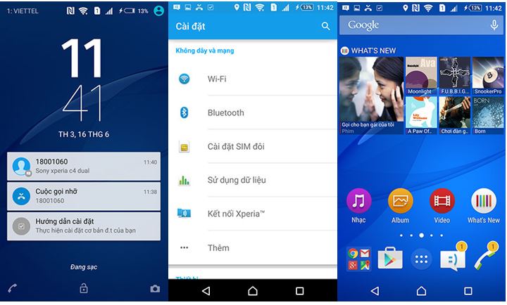 giao dien sony xperia c4 dual