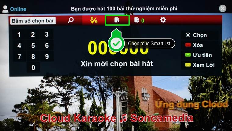 Chọn mục Smart list